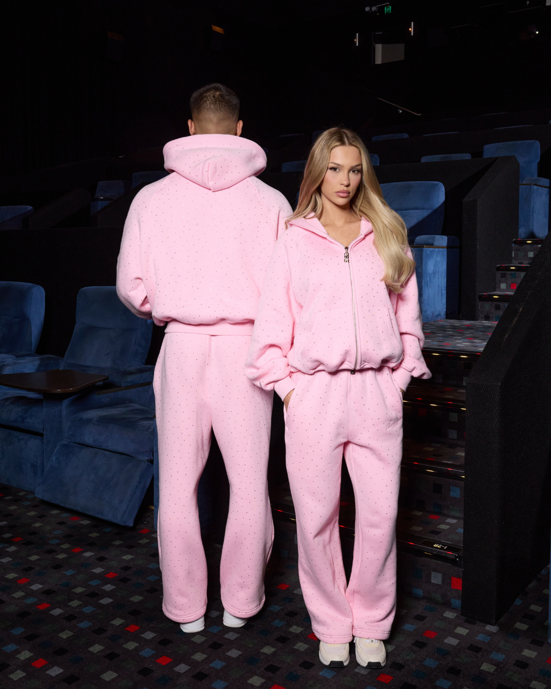RHINESTONE JACKET - BABY PINK – BASYQS