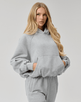 BASYQS BOXY HOODIE - GREY