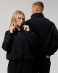 QUARTER ZIP - BLACK