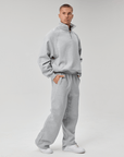 QUARTER ZIP - GREY