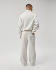 QUARTER ZIP - MARL GREY