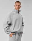 QUARTER ZIP - GREY