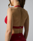 TYANA TRIANGLE CROP - CHERRY