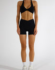 SIERRA SCRUNCH SHORTS - CAVIAR