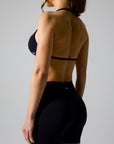 HAYDEN HALTER BRA - CAVIAR