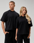 BASYQS BOXY T-SHIRT - BLACK