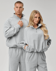 QUARTER ZIP - GREY