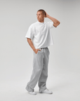 BASYQS BOXY T-SHIRT - WHITE