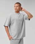 BASYQS SIGNATURE T-SHIRT - GREY