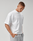 BASYQS BOXY T-SHIRT - WHITE