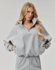 QUARTER ZIP - GREY