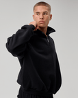 QUARTER ZIP - BLACK