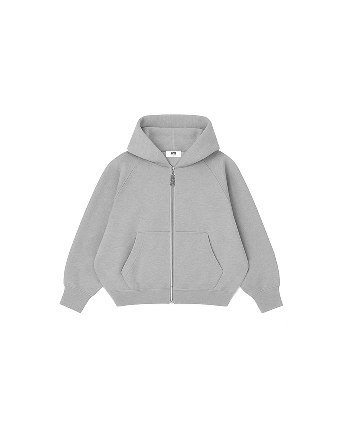 J’s CULTURE ZIPパーカー jesserize bonez BASYQS-LightGreyZipUpFront.png