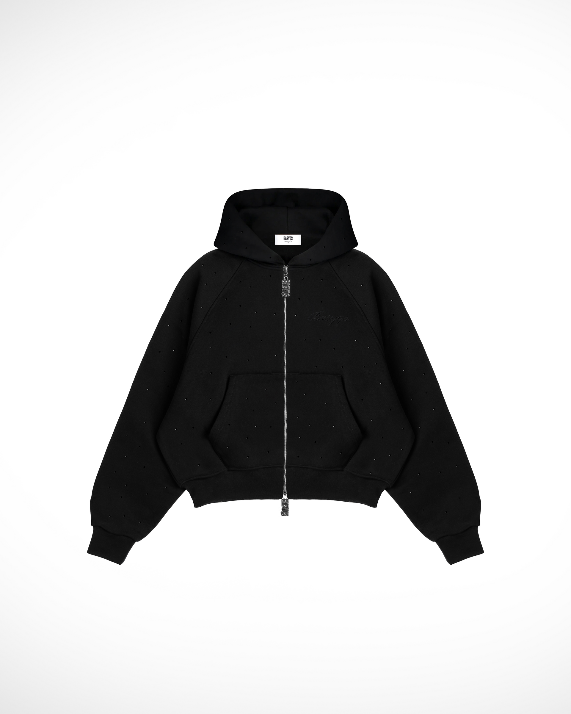 RHINESTONE JACKET - BLACK – BASYQS