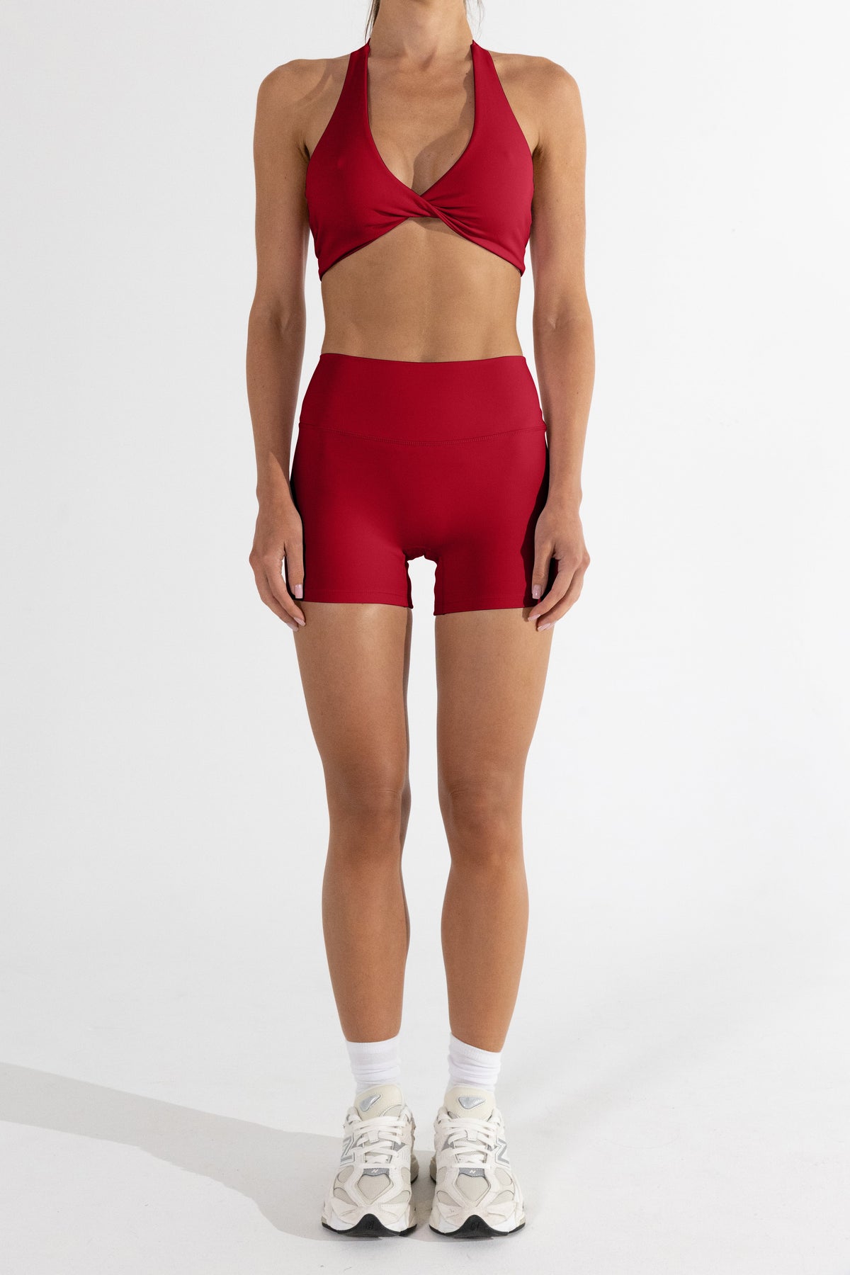 HAILEY TWIST CROP - CHERRY