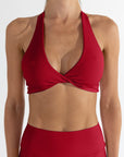 HAILEY TWIST CROP - CHERRY