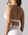 TYANA TRIANGLE CROP - VANILLA