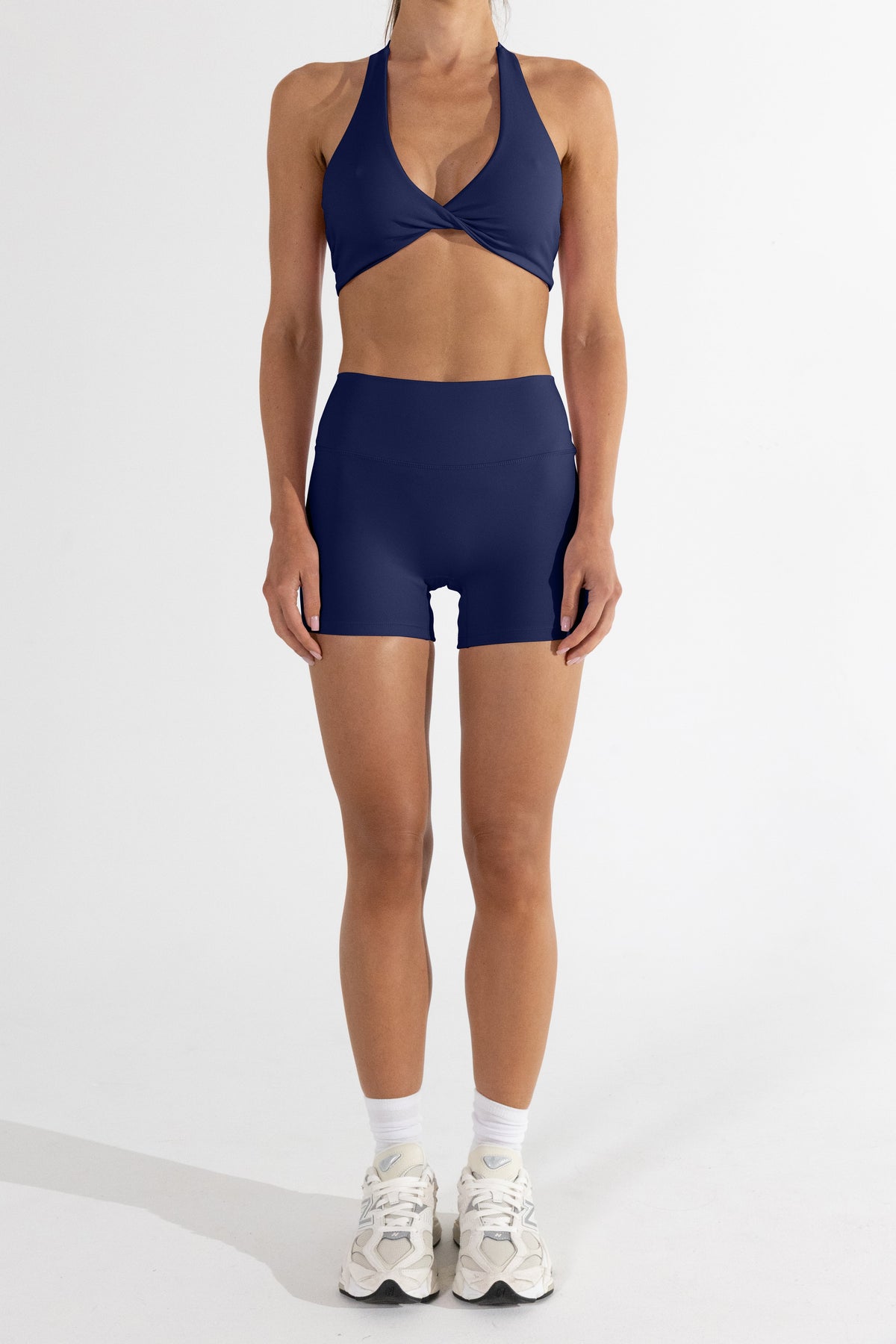 HAILEY TWIST CROP - BLUEBERRY