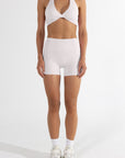 HAILEY TWIST CROP - VANILLA