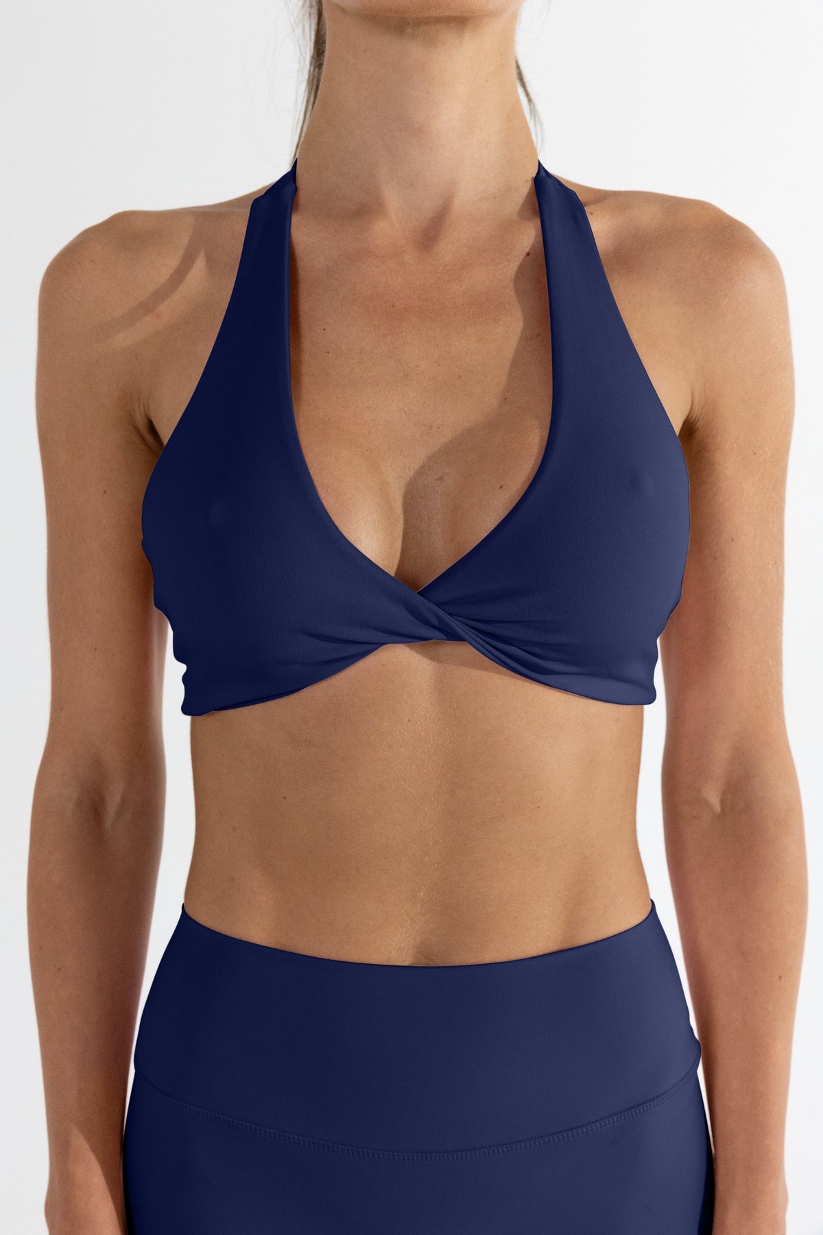 HAILEY TWIST CROP - BLUEBERRY