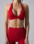 TYANA TRIANGLE CROP - CHERRY