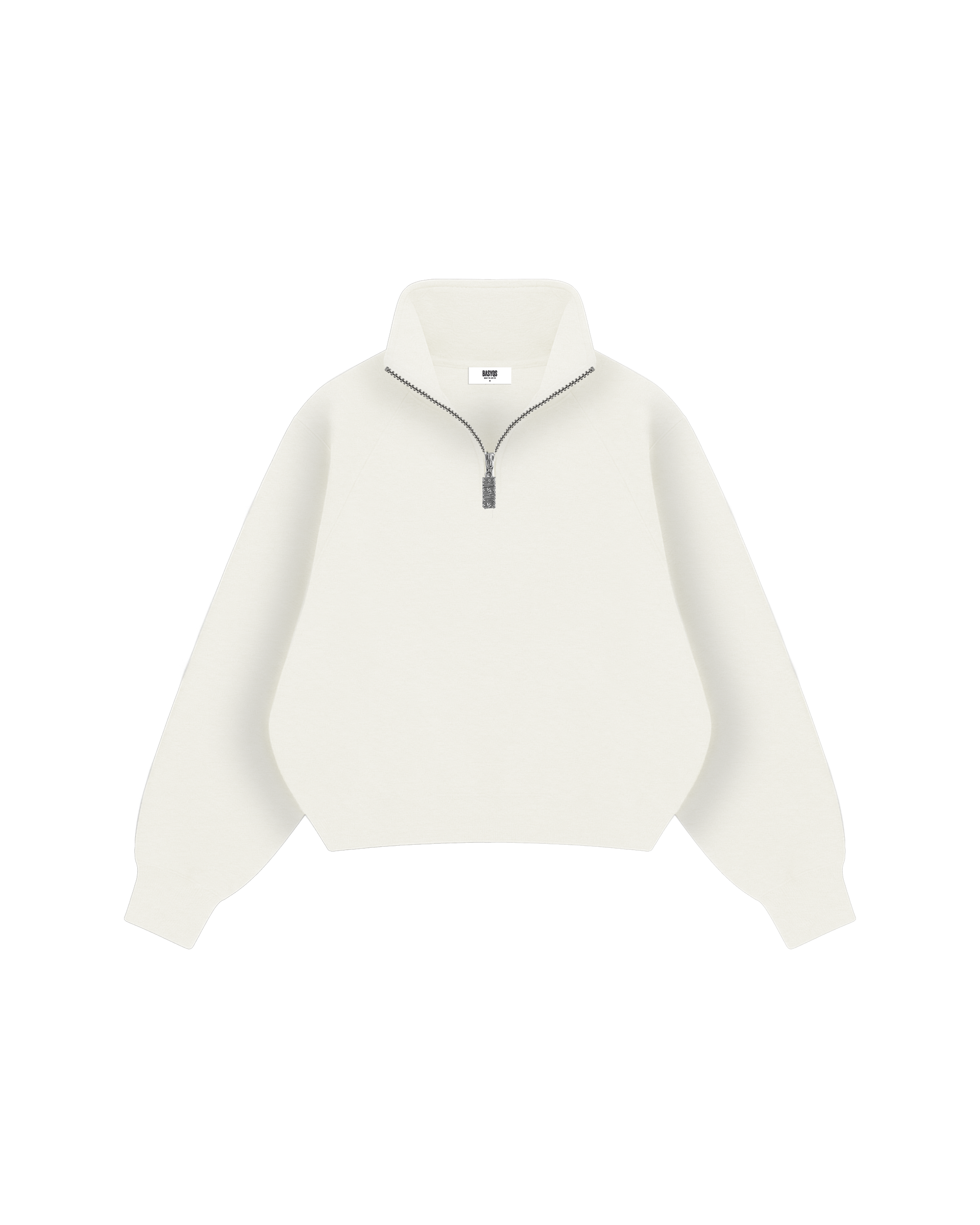 QUARTER ZIP - MARL GREY