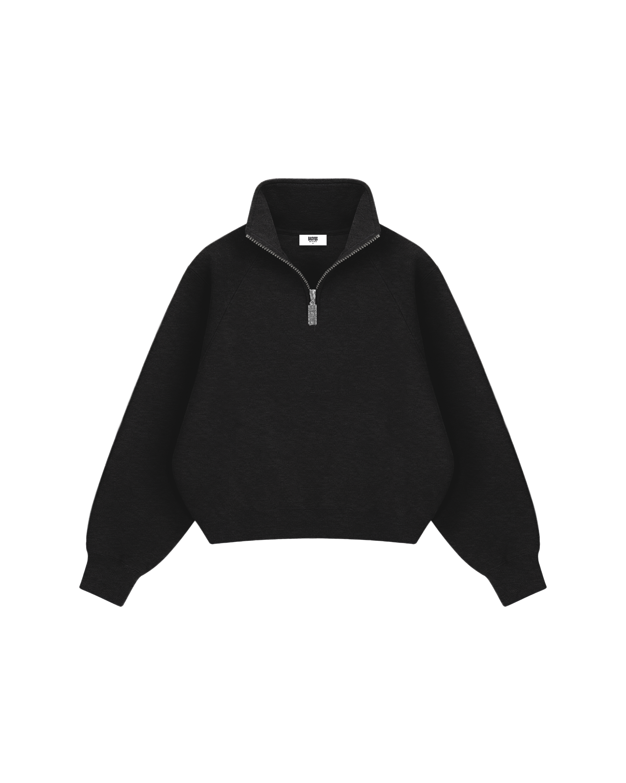 QUARTER ZIP - BLACK