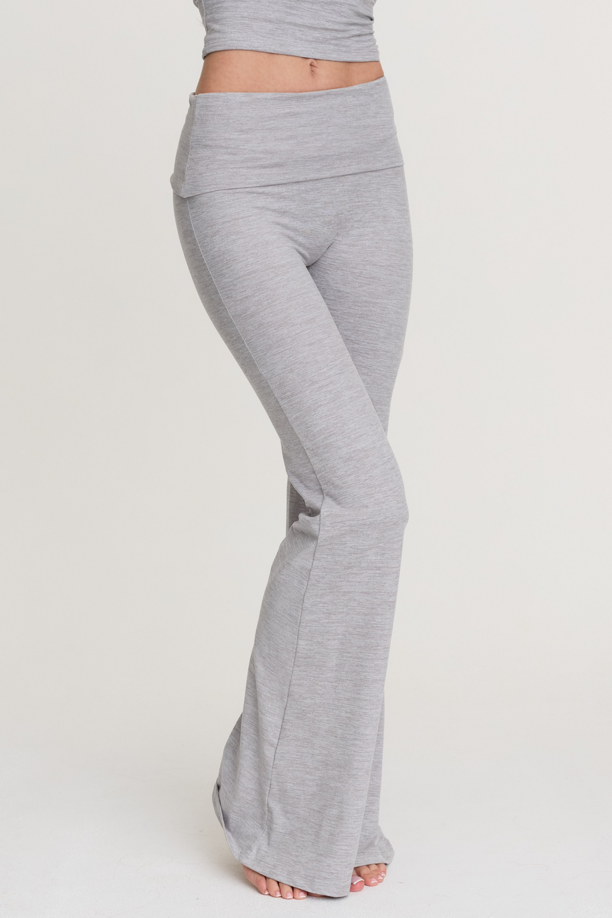 FREJA FOLDOVER FLARES - HEATHER