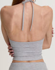 FREJA HALTER SINGLET - HEATHER