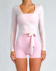 TYLA WRAP TOP - BLOSSOM