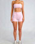 CLAUDIA SCRUNCH SHORTS - PETAL