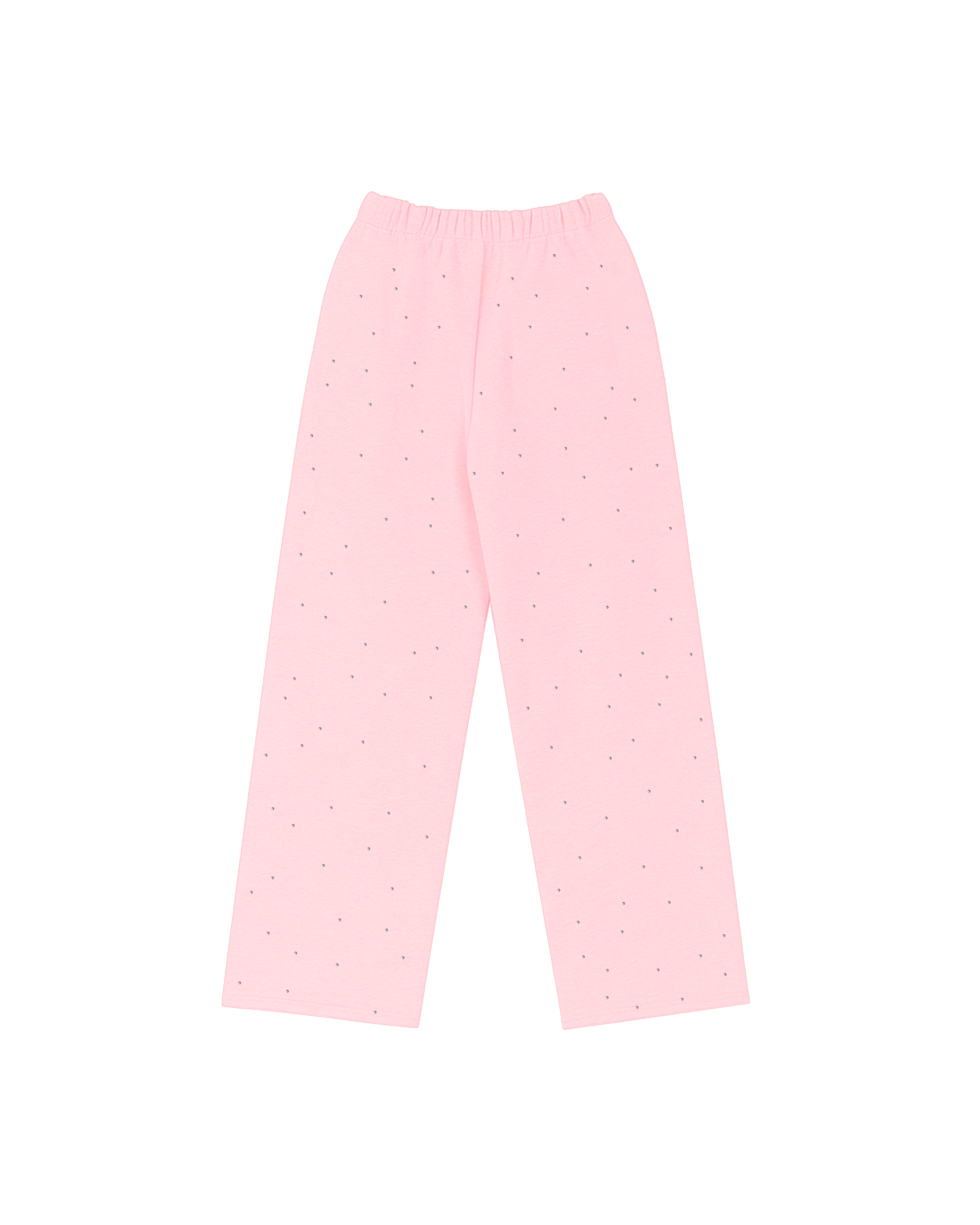 RHINESTONE SWEATS - BABY PINK