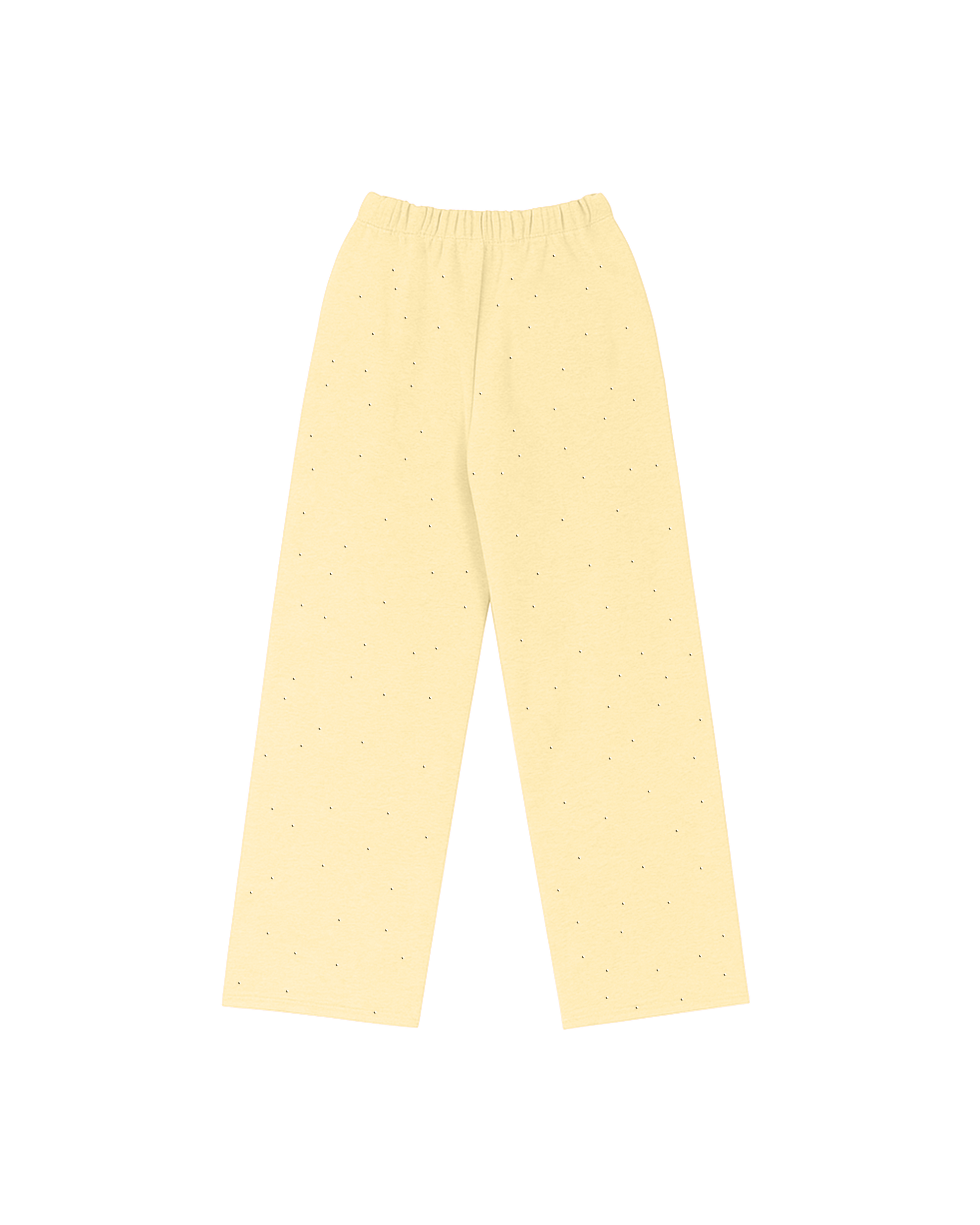 RHINESTONE SWEATS - BABY YELLOW