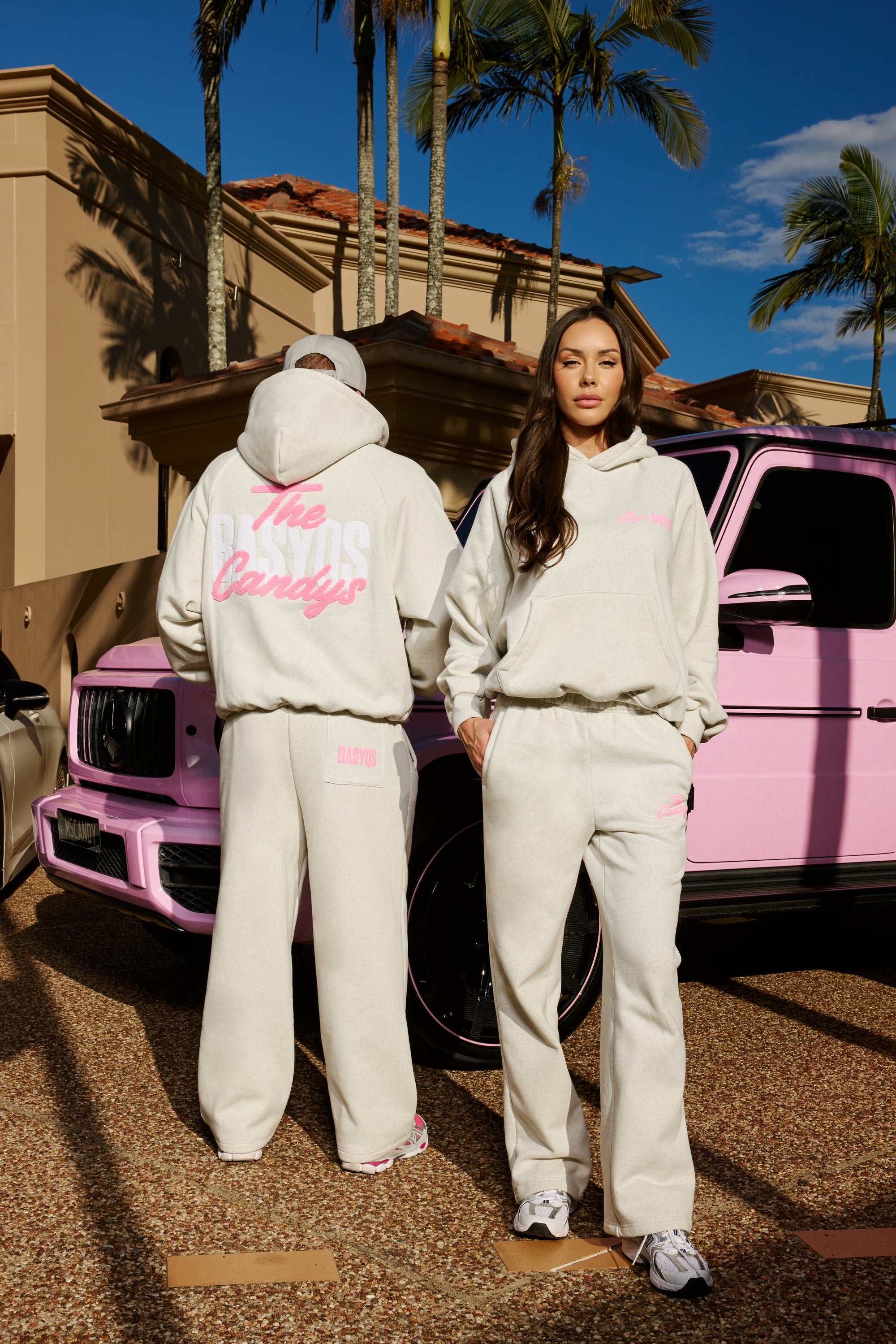 THE CANDYS HOODIE - BABY PINK