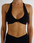 HAILEY TWIST CROP - CAVIAR
