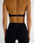 SIERRA SCRUNCH  FLARED PANTS - CAVIAR