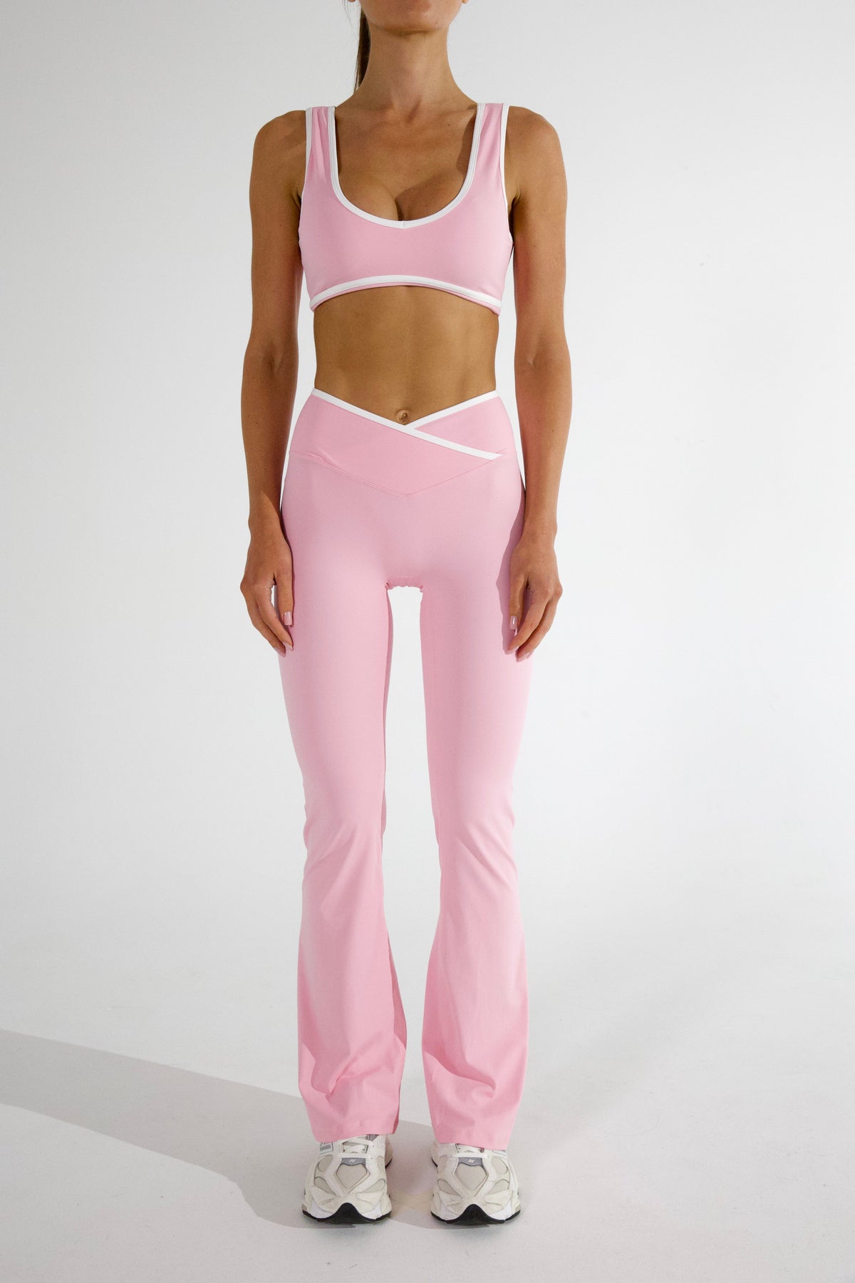 VIVIAN FLARED PANTS - FLAMINGO