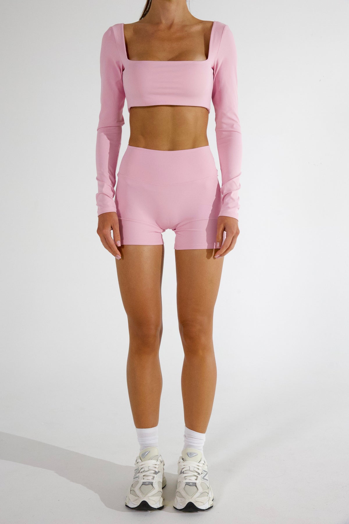 RACHEL LONG SLEEVE CROP - PETAL