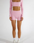 RACHEL LONG SLEEVE CROP - PETAL
