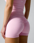 CLAUDIA SCRUNCH SHORTS - PETAL