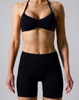 HAYDEN HALTER BRA - CAVIAR